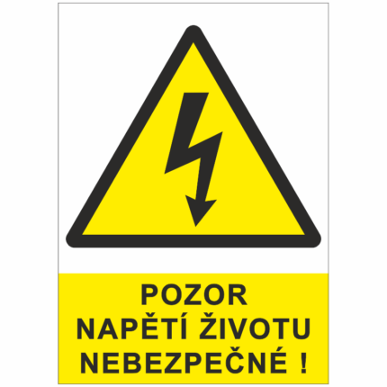 Pozor napětí životu nebezpečné !