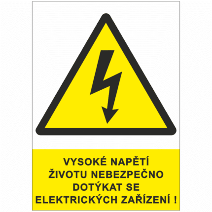 Vysoké napětí životu nebezpečno dotýkat se elektrických zařízení !