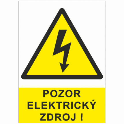 Pozor elektrický zdroj !