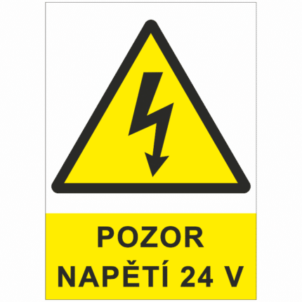 Pozor napětí 24 V