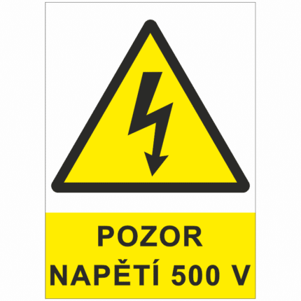 Pozor napětí 500 V