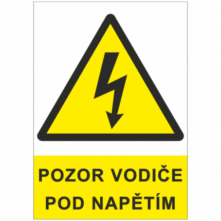 Pozor vodiče pod napětím