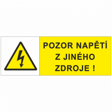 Pozor ! Napětí z jiného zdroje