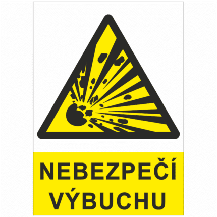 Nebezpečí výbuchu (piktogram výbuch)