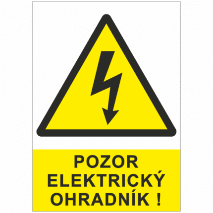 Pozor elektrický ohradník !