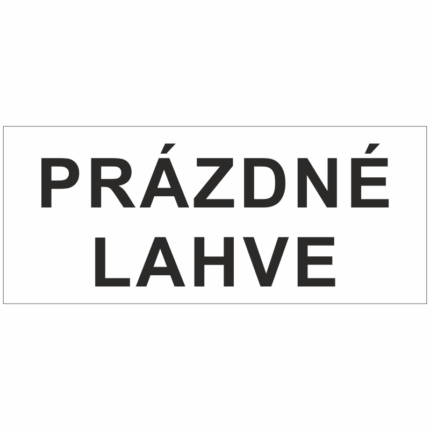 Prázdné láhve