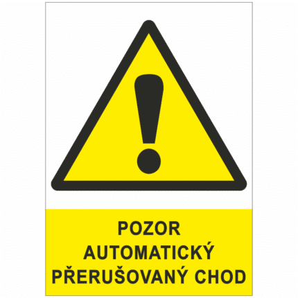 Pozor automatický přerušovaný chod