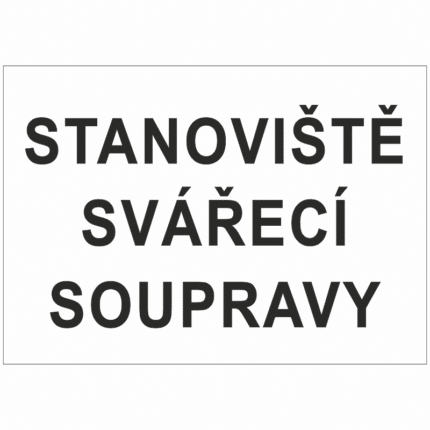 Stanoviště svářecí soupravy (text)