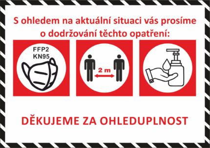 Dodržování opatření - sdružené piktogramy II