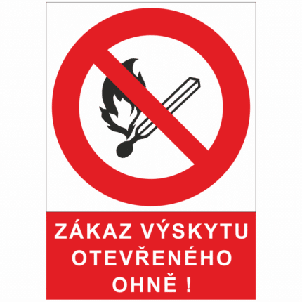 Zákaz výskytu otevřeného ohně