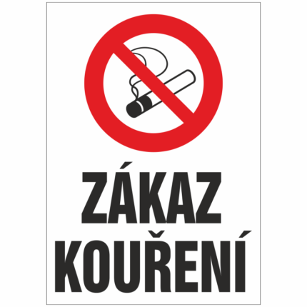 Zákaz kouření - nový - A4