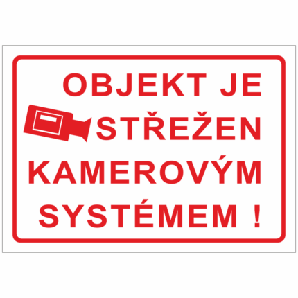 Objekt je střežen kamerovým systémem