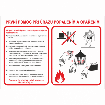 První pomoc při úrazu popálením a opařením