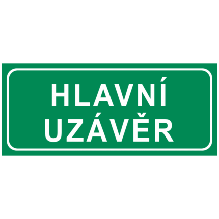 Hlavní uzávěr(text)
