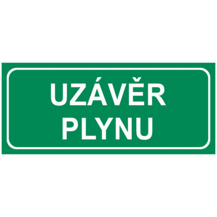 Uzávěr plynu(text)