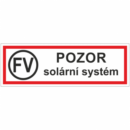 Pozor solární systém