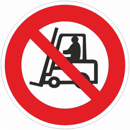 Zákaz provozu-průjezdu vozíků