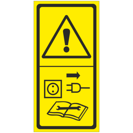 Výstraha/Při opravách nebo seřizování odpoj od zdroje elektřiny