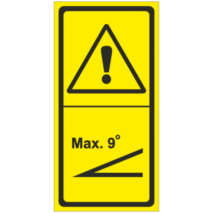 Výstraha/Svahová dostupnost 9°
