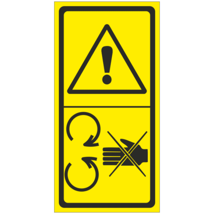 Výstraha/Nesahej do tohoto prostoru - točící se části