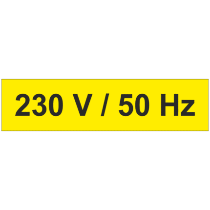 230V/50Hz (žlutý podklad)