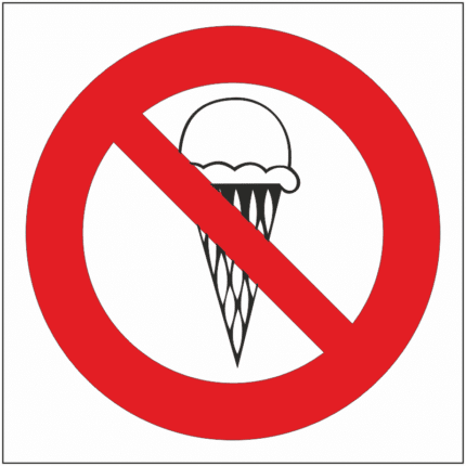 Zákaz vstupu se zmrzlinou