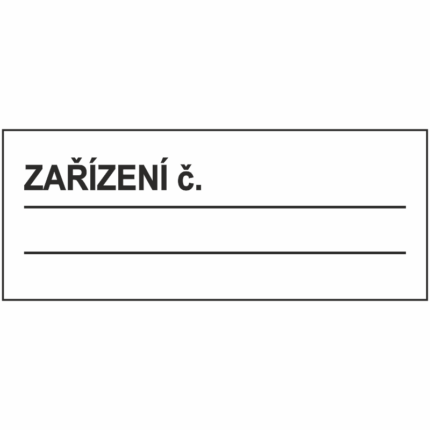 Zařízení č. .......