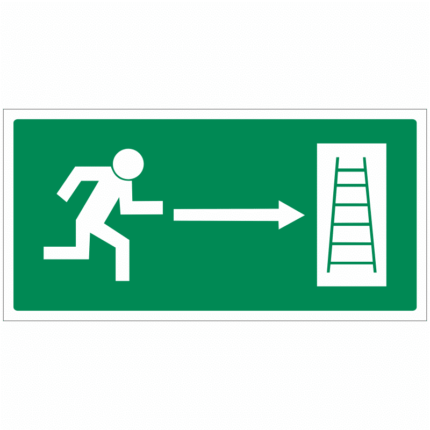 Únikový žebřík vpravo