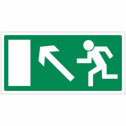 Únikové schodiště vlevo nahoru - šipka