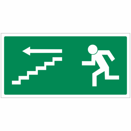 Únikové schodiště vlevo dolů