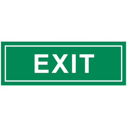 EXIT - text v rámečku(zelená)