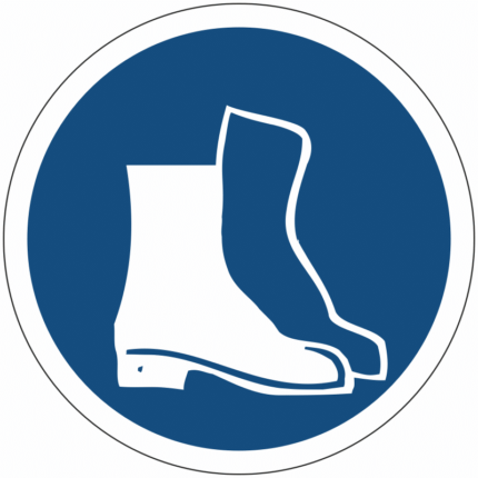 Příkaz k nošení ochrany nohou