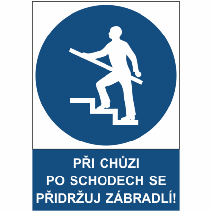 Při chůzi po schodech se přidržuj zábradlí