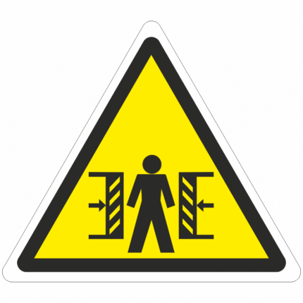 Výstraha-přiskřípnutí osoby