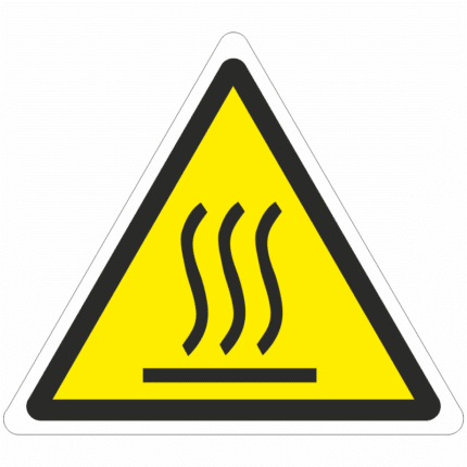 Výstraha-horká plocha