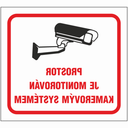 Prostor je monitorován kamerovým systémem